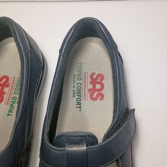 SAS Tripad Comfort Roamer Navy Nubuck Leather Shoe Loafer Wm's 7.5 L8882140 - Picture 6 of 16
